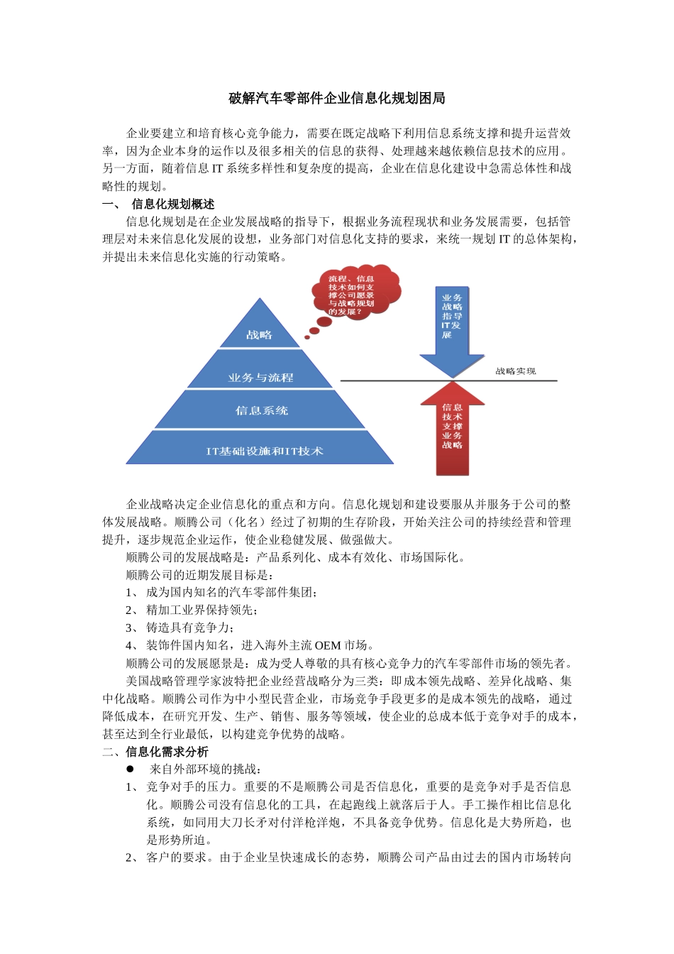 破解汽车零部件企业信息化规划困局_第1页