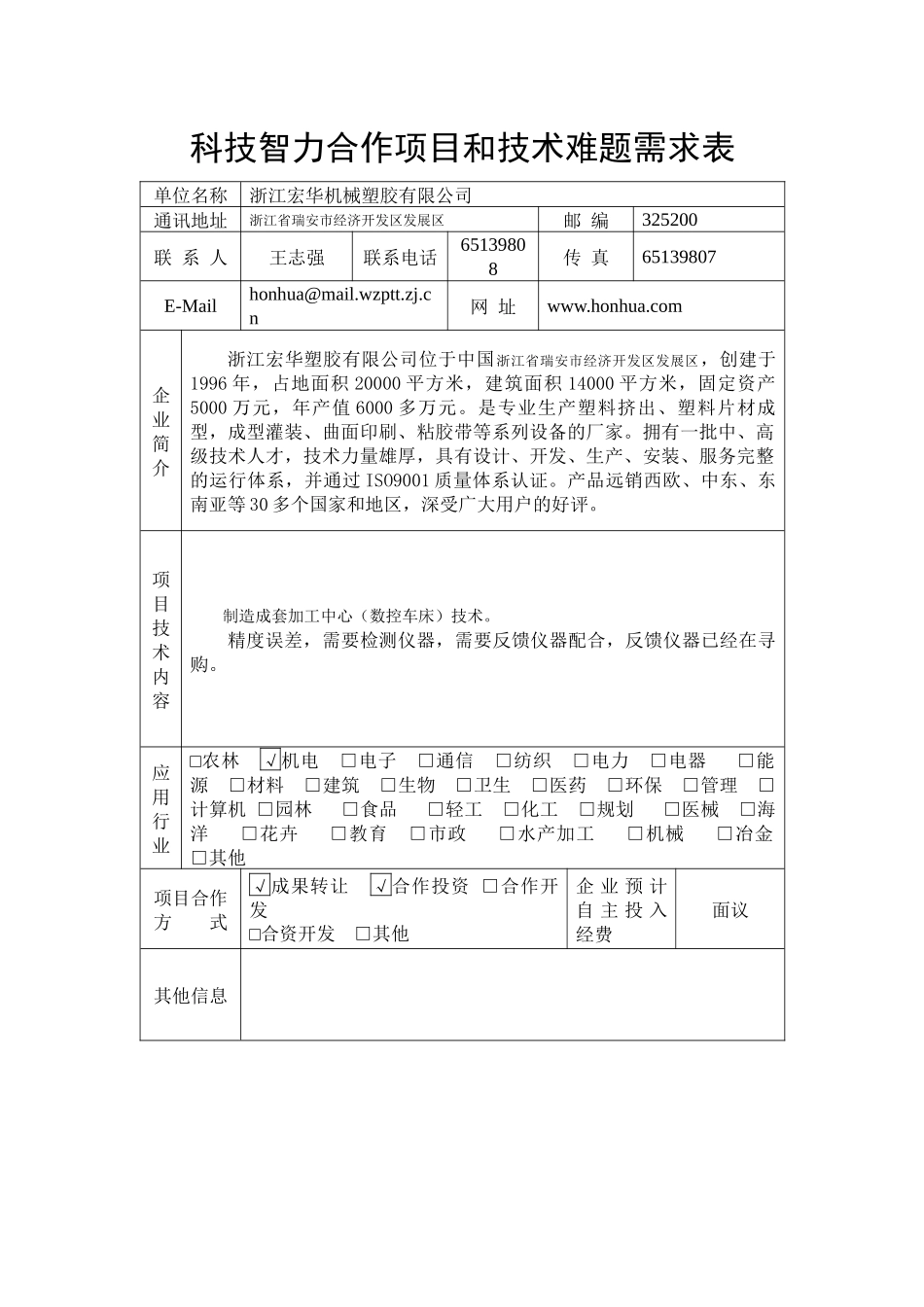 瑞安技术难题需求表-陕西科技信息网_第2页