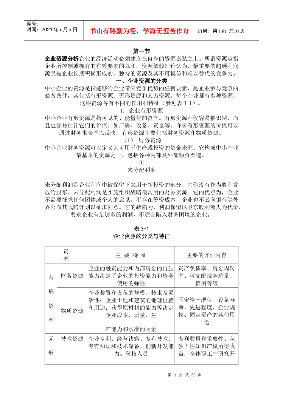 总经理企业经营战略--企业的内部环境分析_第1页