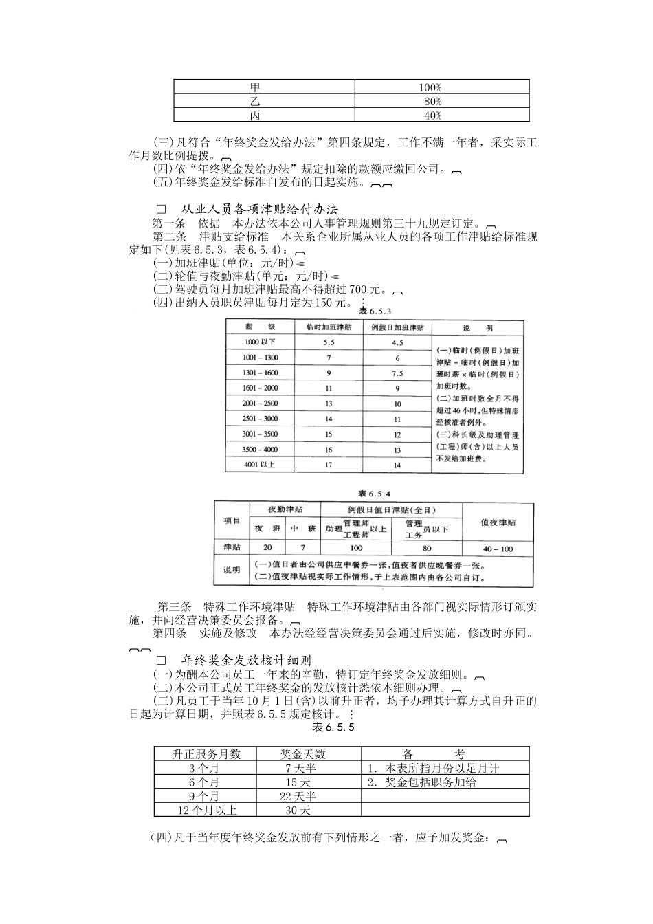 成功企业奖金管理制度典范_第3页