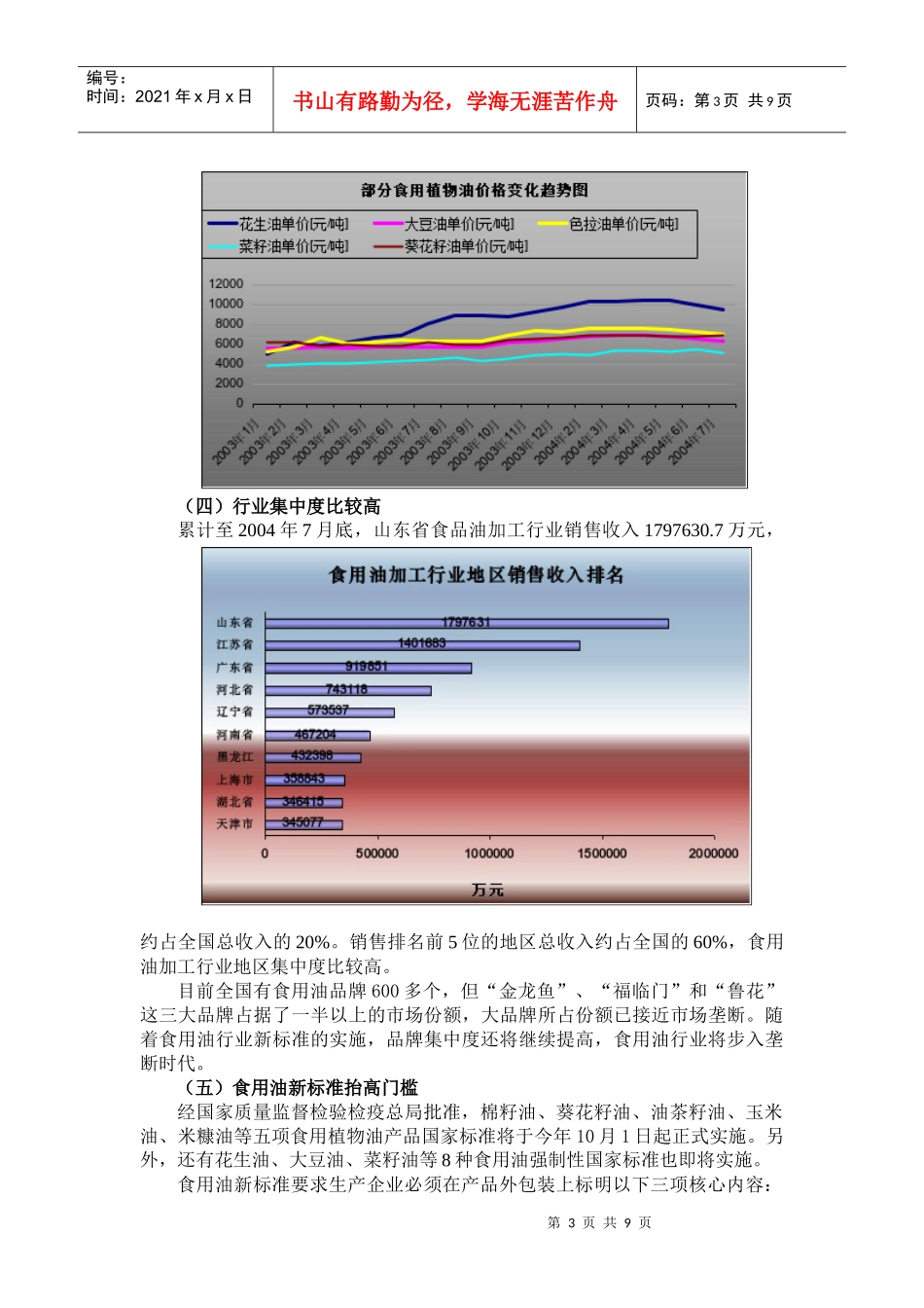 我国食用油加工行业分析报告(1)_第3页