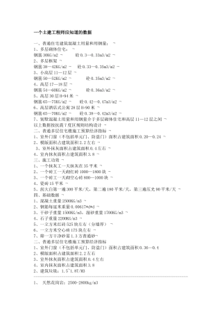 工程师应该知道的数据