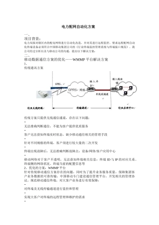 电力配网自动化方案(DOC6页)