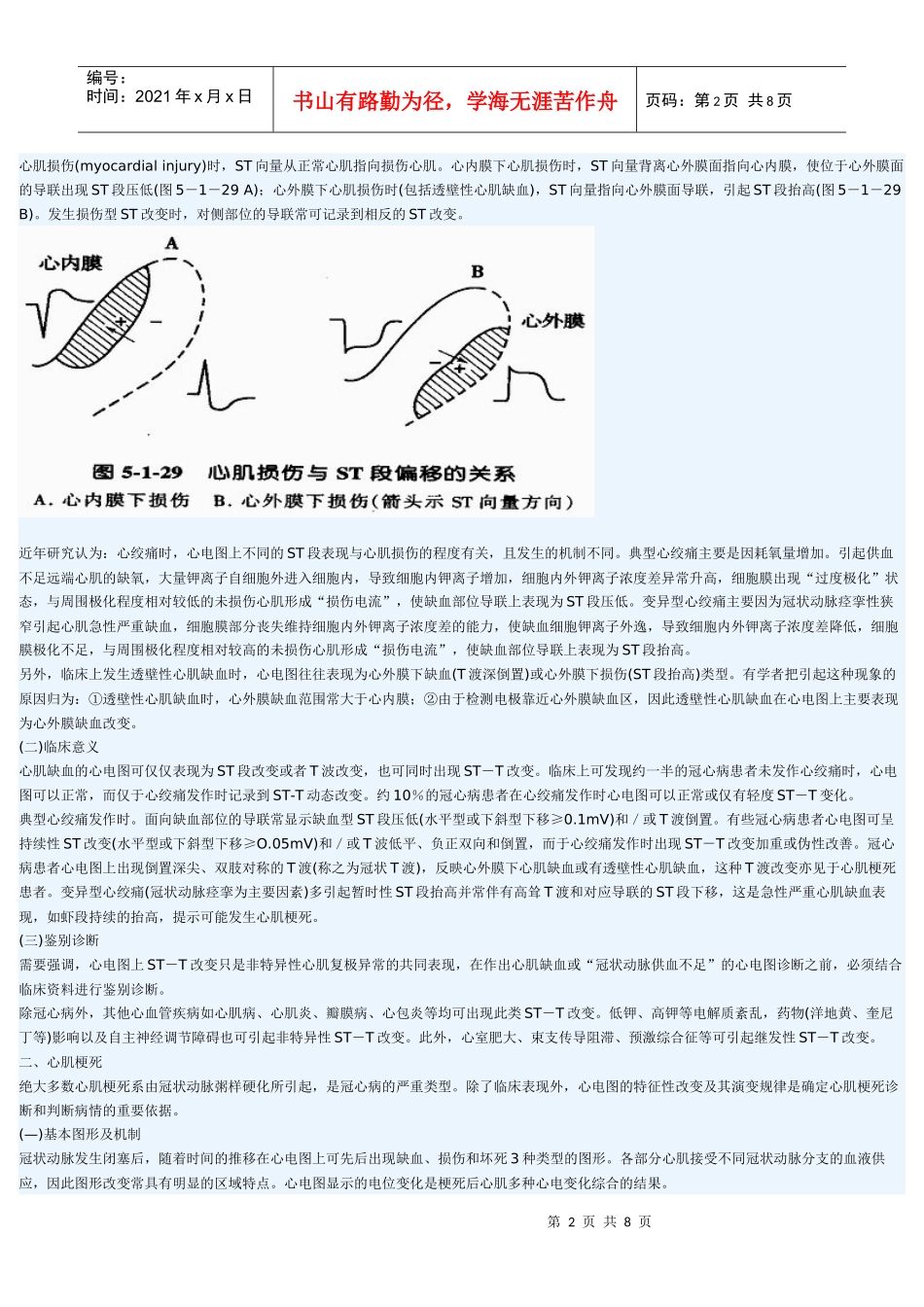 心肌缺血与心肌梗死的心电诊断_第2页