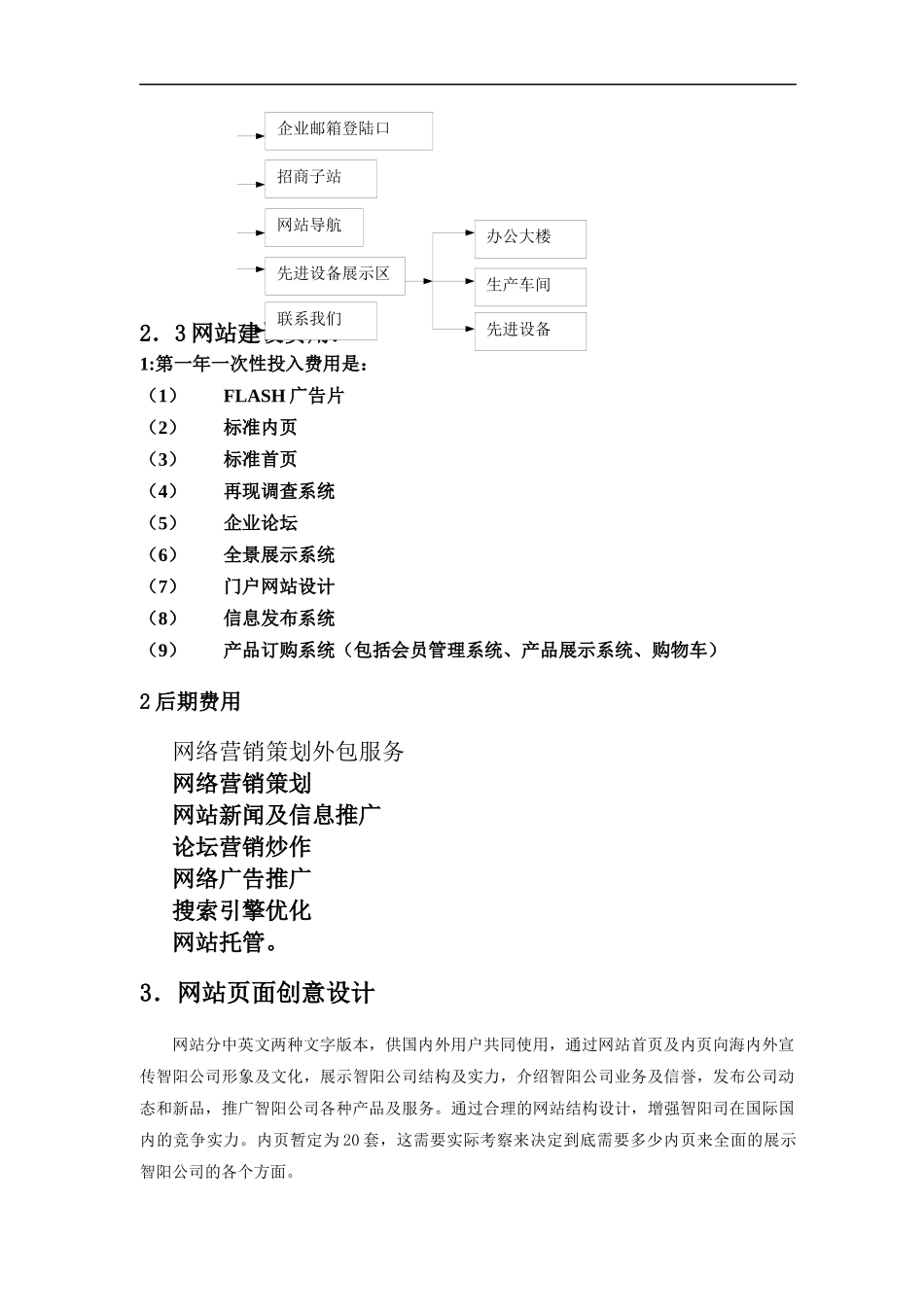 河北智阳纺织有限公司网站建设方案_第3页