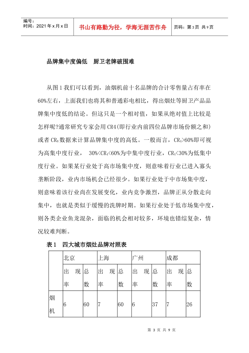 我国烟灶行业市场竞争分析_第3页