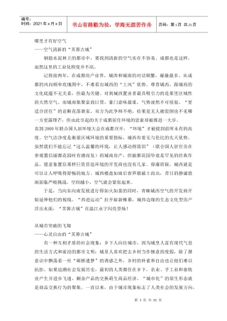 成都芙蓉古城策划案