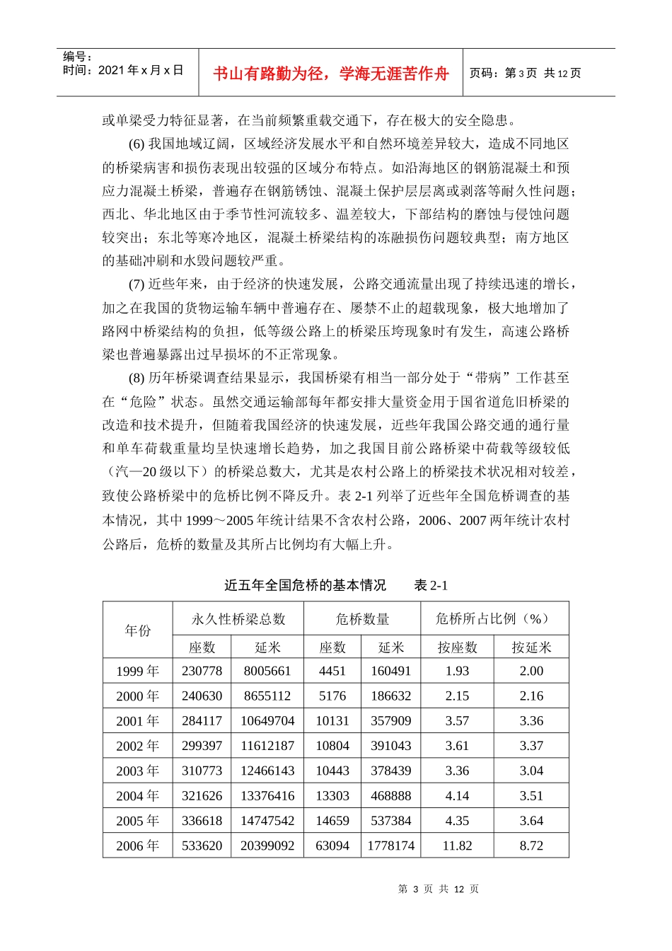 我国公路桥梁检测评价与加固技术的现状与发展_第3页
