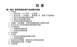 志高产品故障代码手册(第二版)