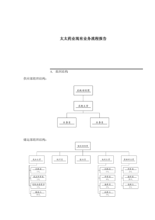 某药业现有业务流程报告