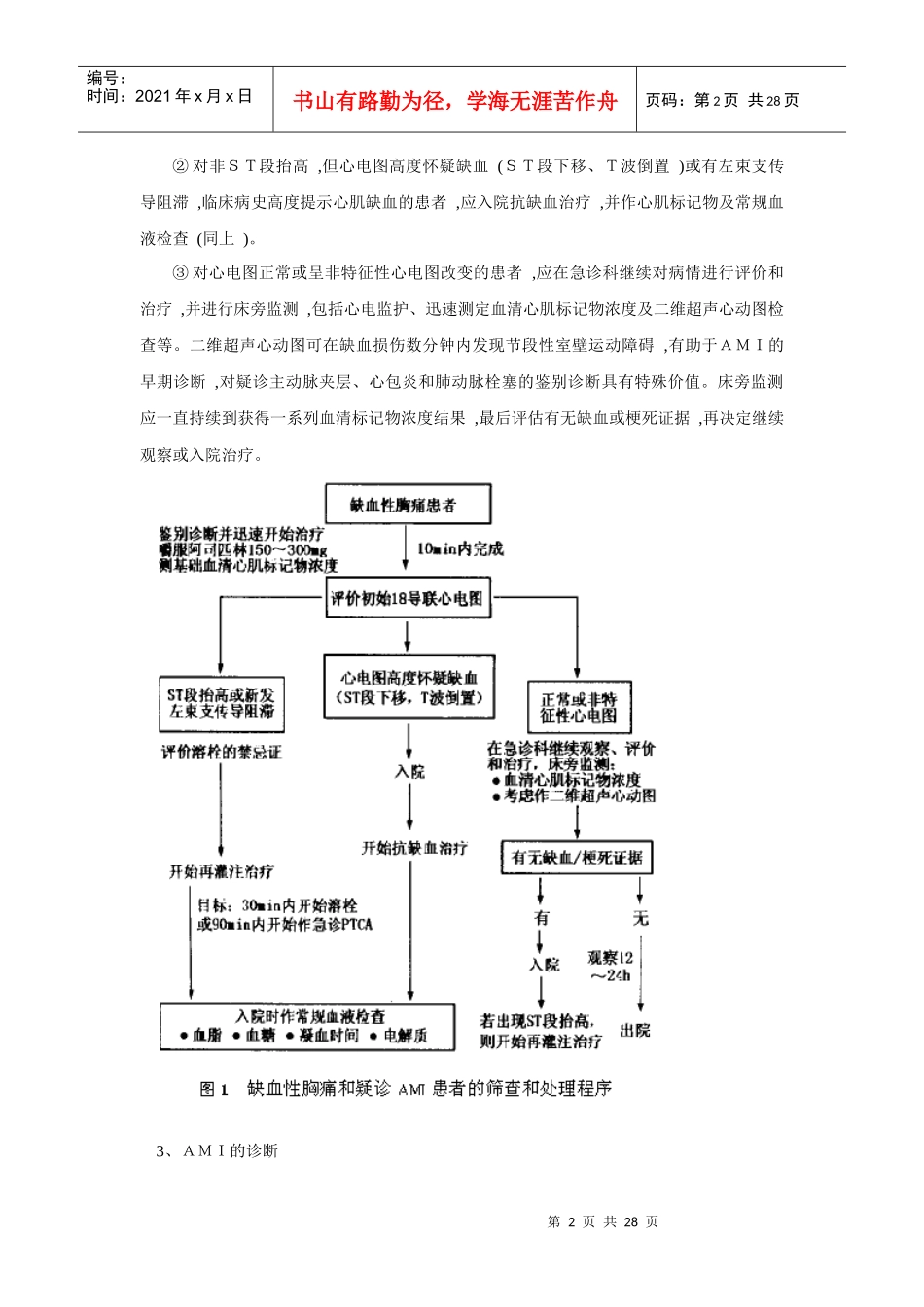 急性心肌梗死诊断和治疗指南_第2页
