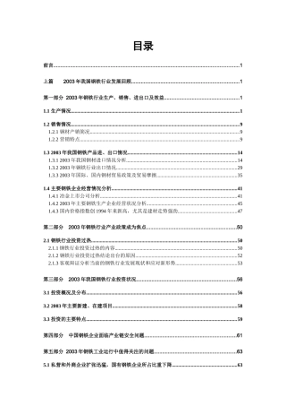 我国钢铁行业年度报告