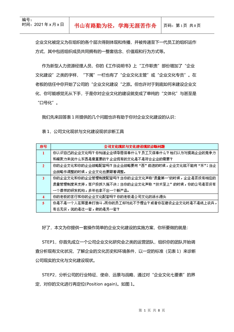 怎样建设你的企业文化_第1页