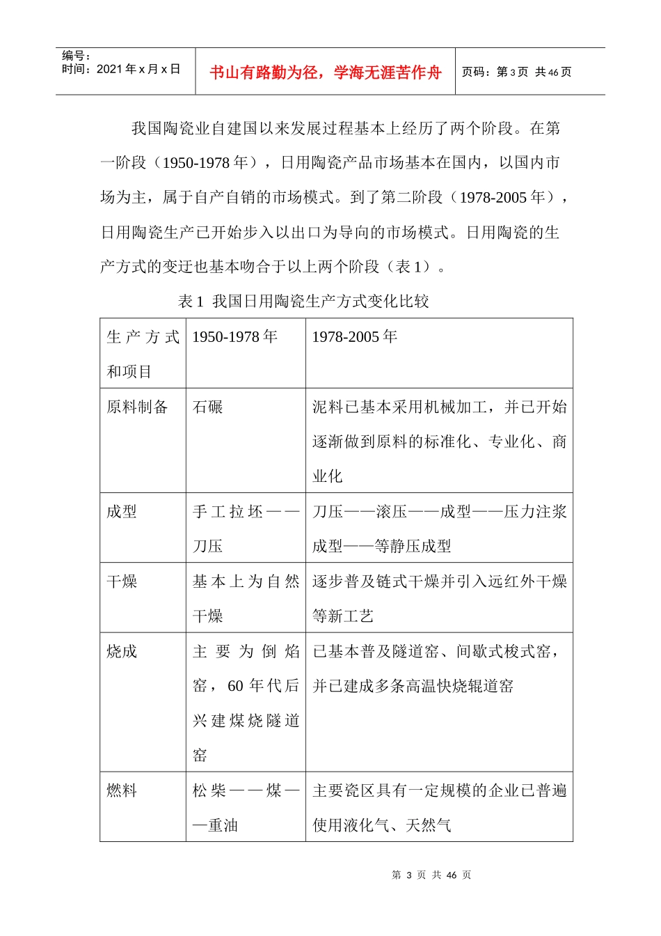 我国日用陶瓷行业的现状分析和展望_第3页
