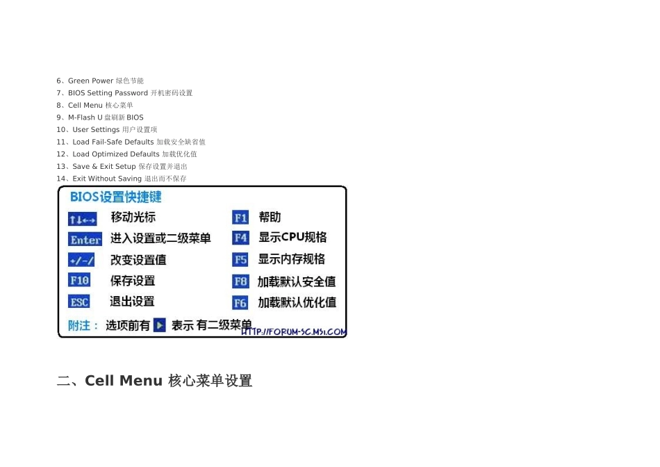 微星785G系列主板BIOS设置详细介绍_第3页