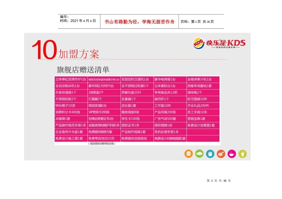 快乐星汉堡加盟总部招商资料_第2页
