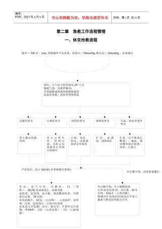 急救工作流程管理概述