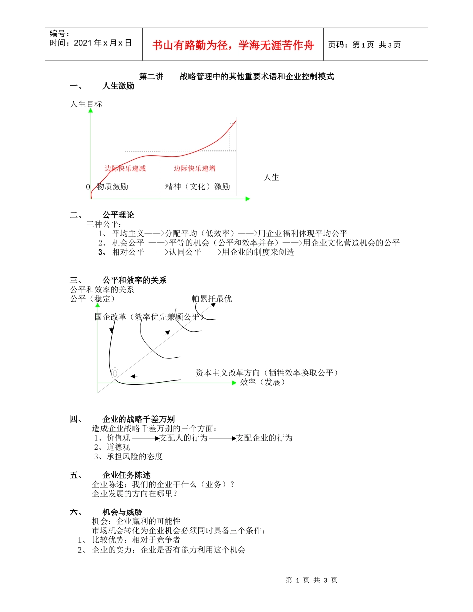 战略管理中的其他重要术语和企业控制模式_第1页
