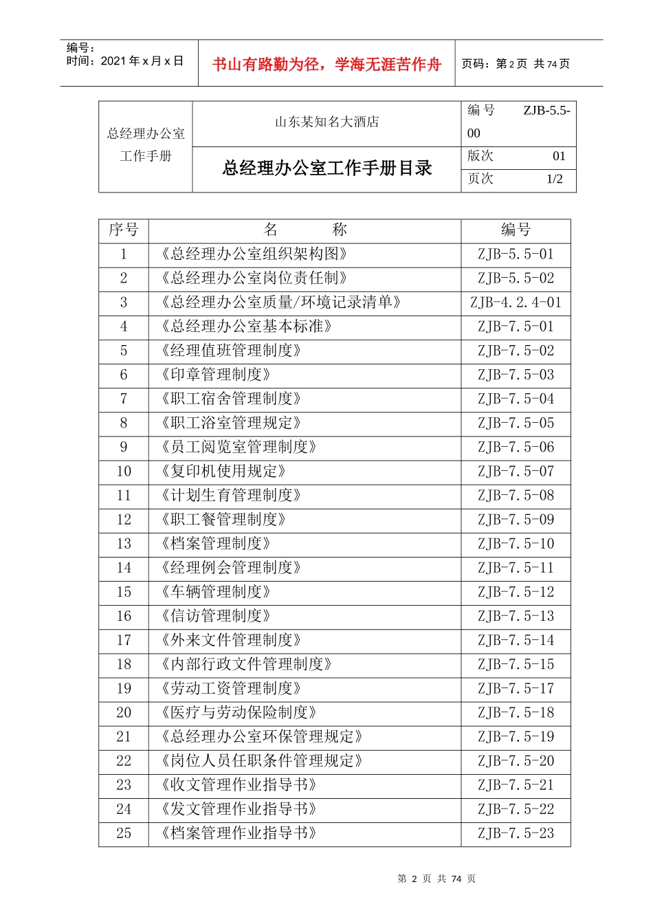总经办工作手册(知名企业,值得借鉴)_第2页