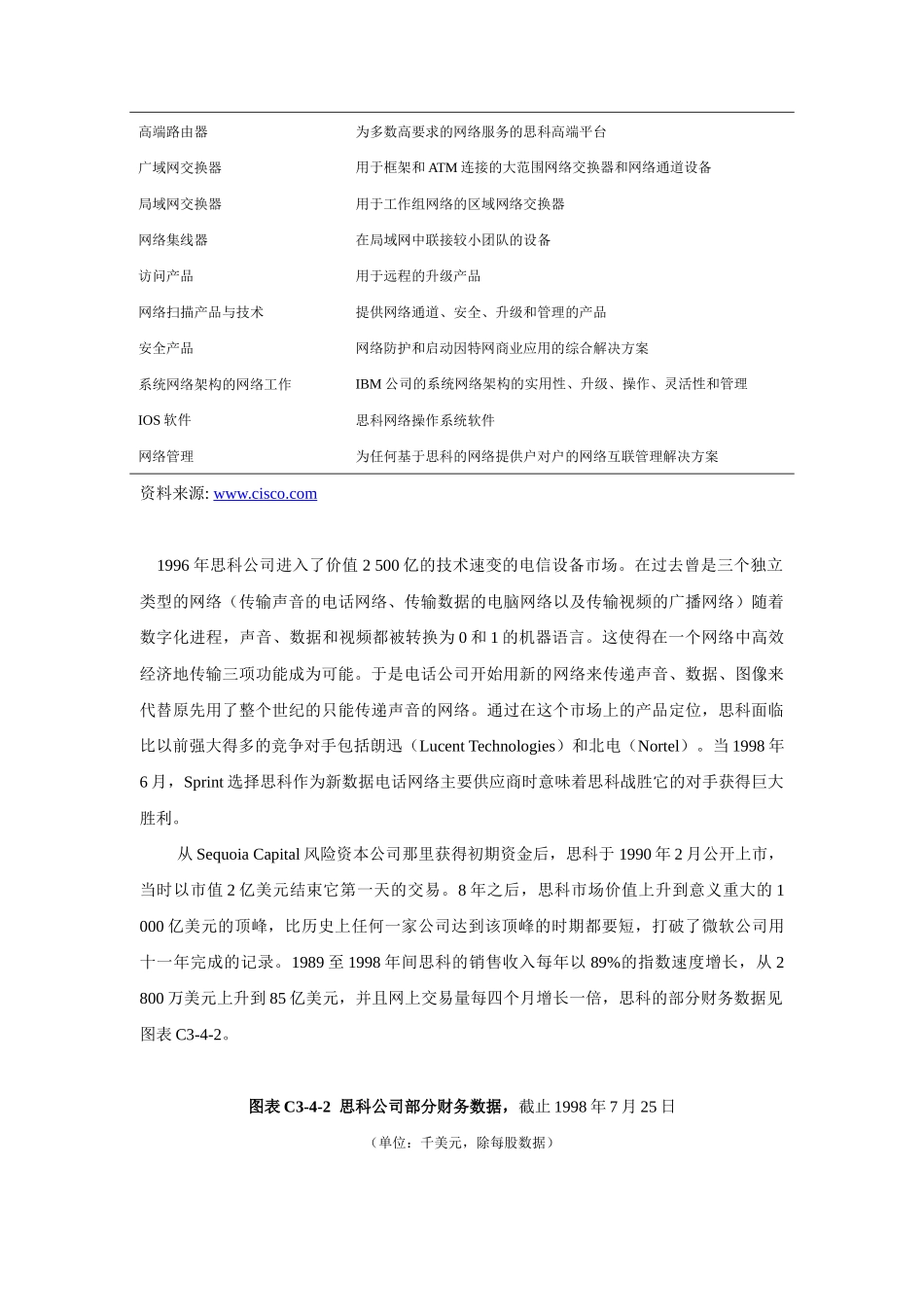 思科系统：为制造而并购整合(A)_第3页