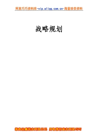 战略规划全过程（DOC 184页）