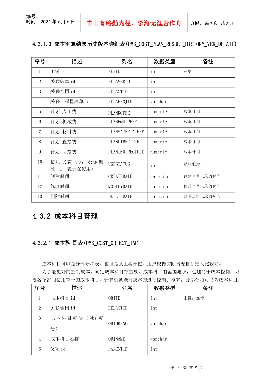 成本管理数据库设计_第3页