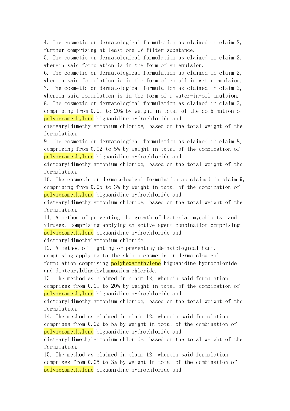 聚六亚甲基双胍盐酸盐polyhexamethylenebiguanidineh_第3页