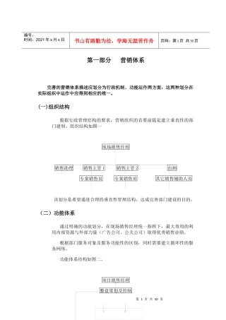 戴德梁行房地产项目营销管理程序流程46页