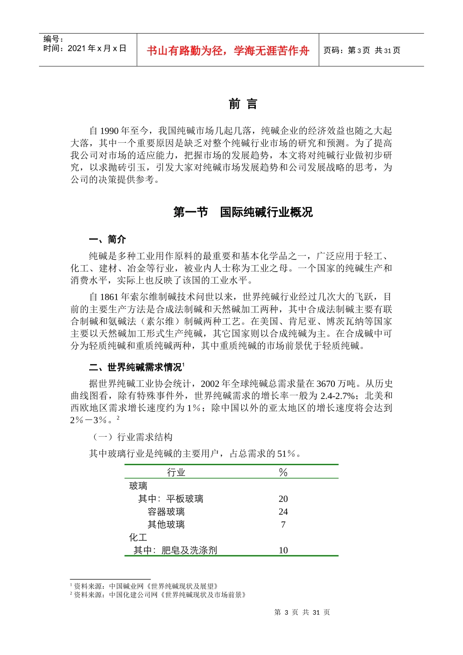我国纯碱行业分析报告_第3页