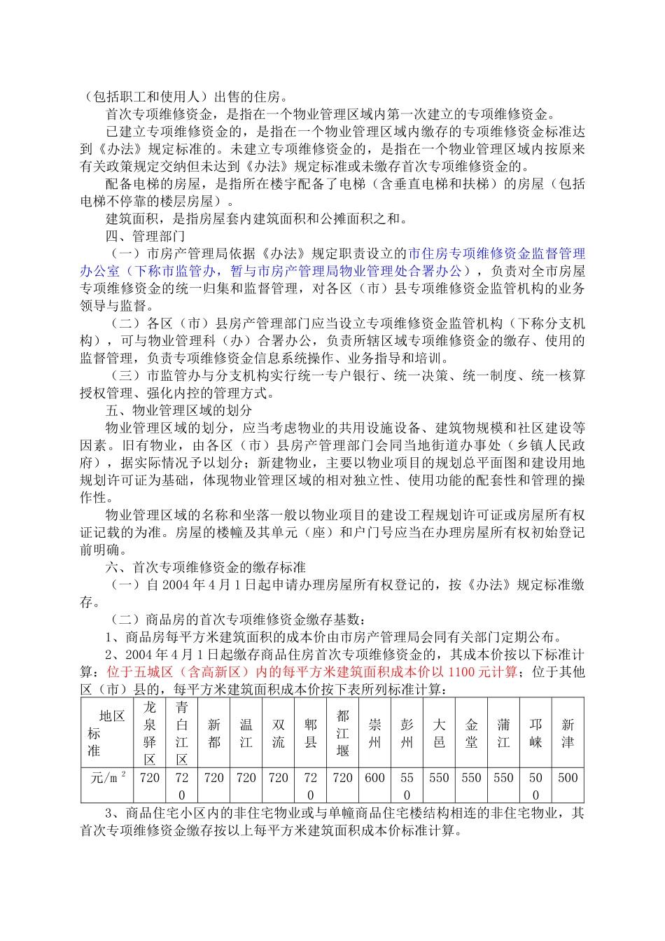 成都市住房专项维修资金管理暂行办法实施细则(doc 29)_第2页