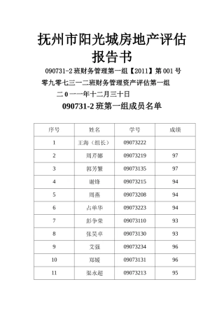 房地产评估管理及资产管理知识分析报告书