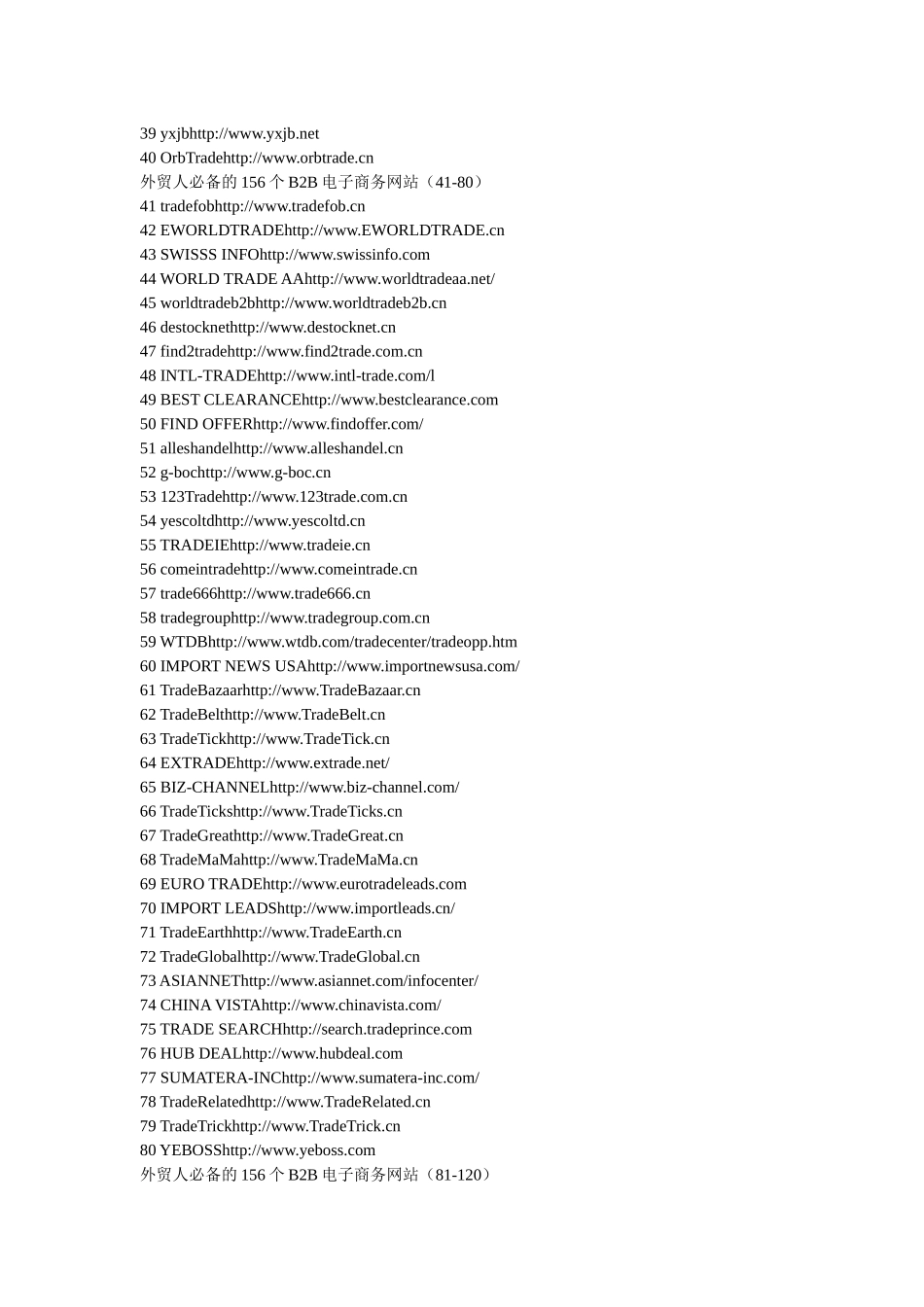 外贸人必备的157个B2B电子商务网站_第3页