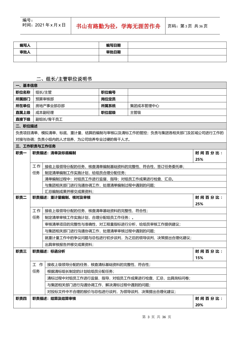 成本管理中心岗位职责概述_第3页
