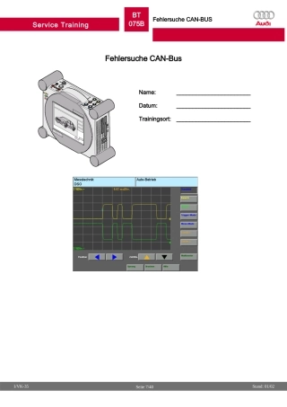 某汽车CAN–数据总线网络的故障检测