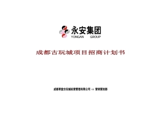 成都古玩城项目招商计划书_41页