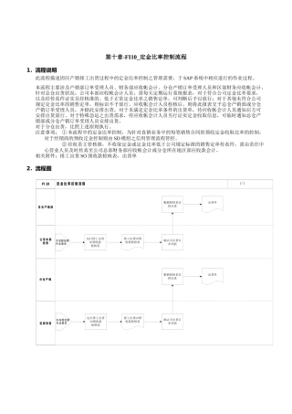 某公司SAP实施专案之定金比率控制流程