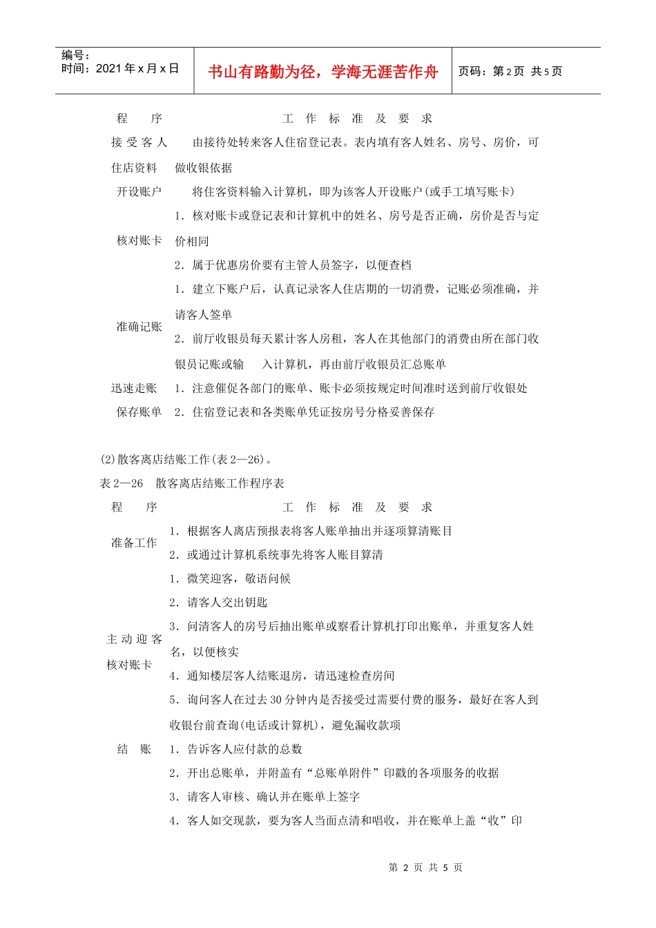 总台收银员岗位工作流程_第2页