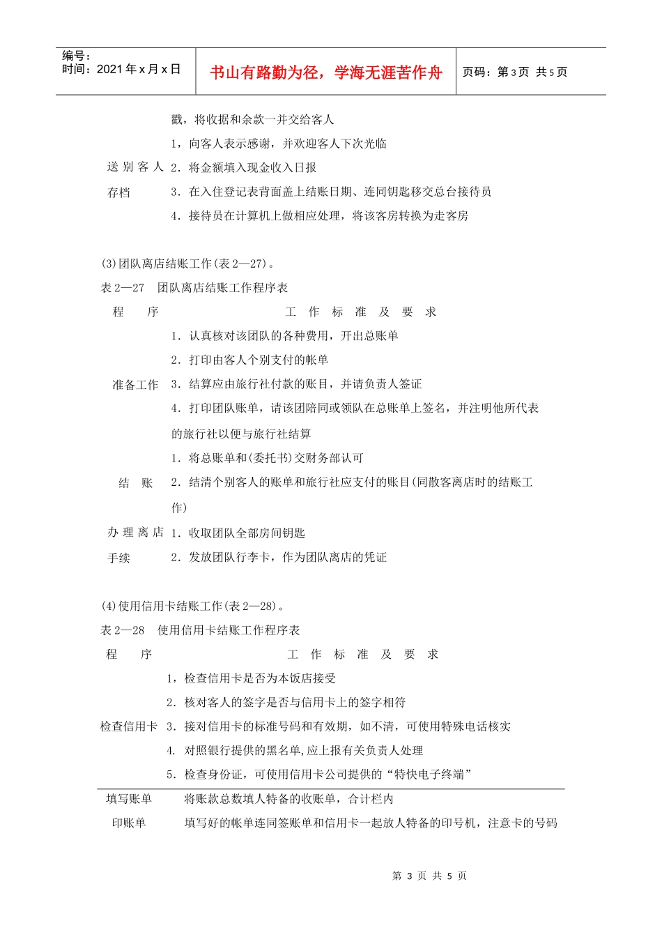 总台收银员岗位工作流程_第3页