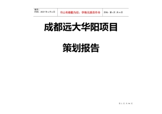 成都远大华阳项目