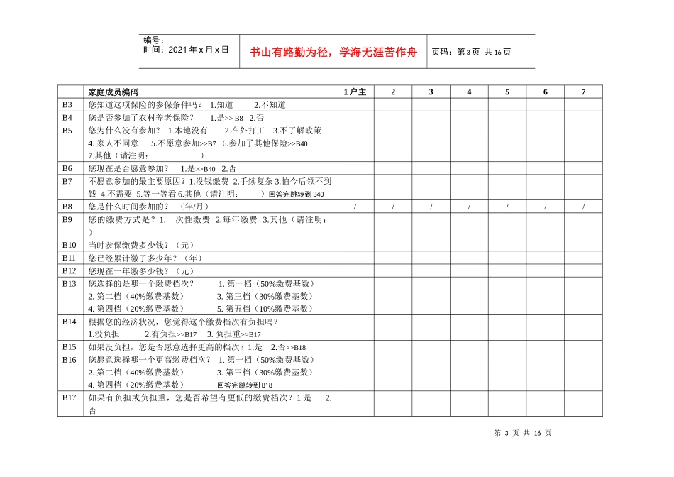 成都农村养老保险调查问卷【最终】_第3页