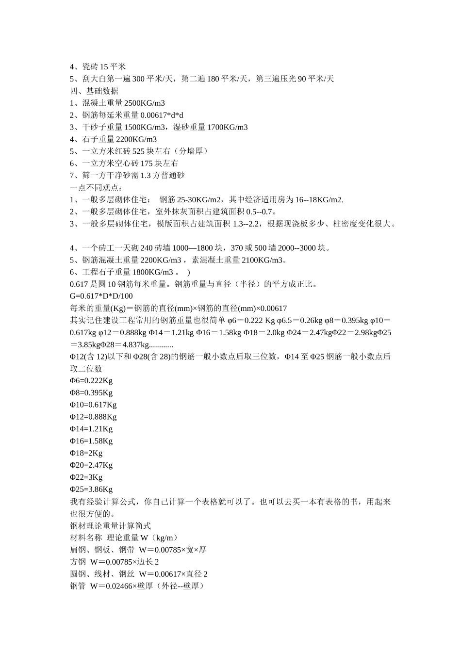 想成为搞建筑行家应该知道的数据_第2页