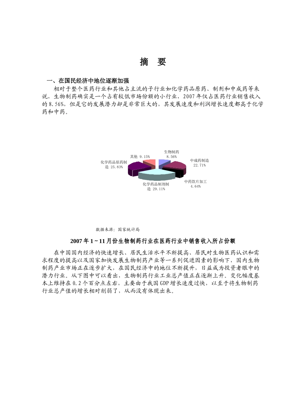 我国生物制药行业研究分析报告_第1页