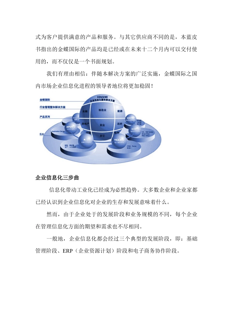 金蝶企业整体信息化蓝皮书(1_第2页