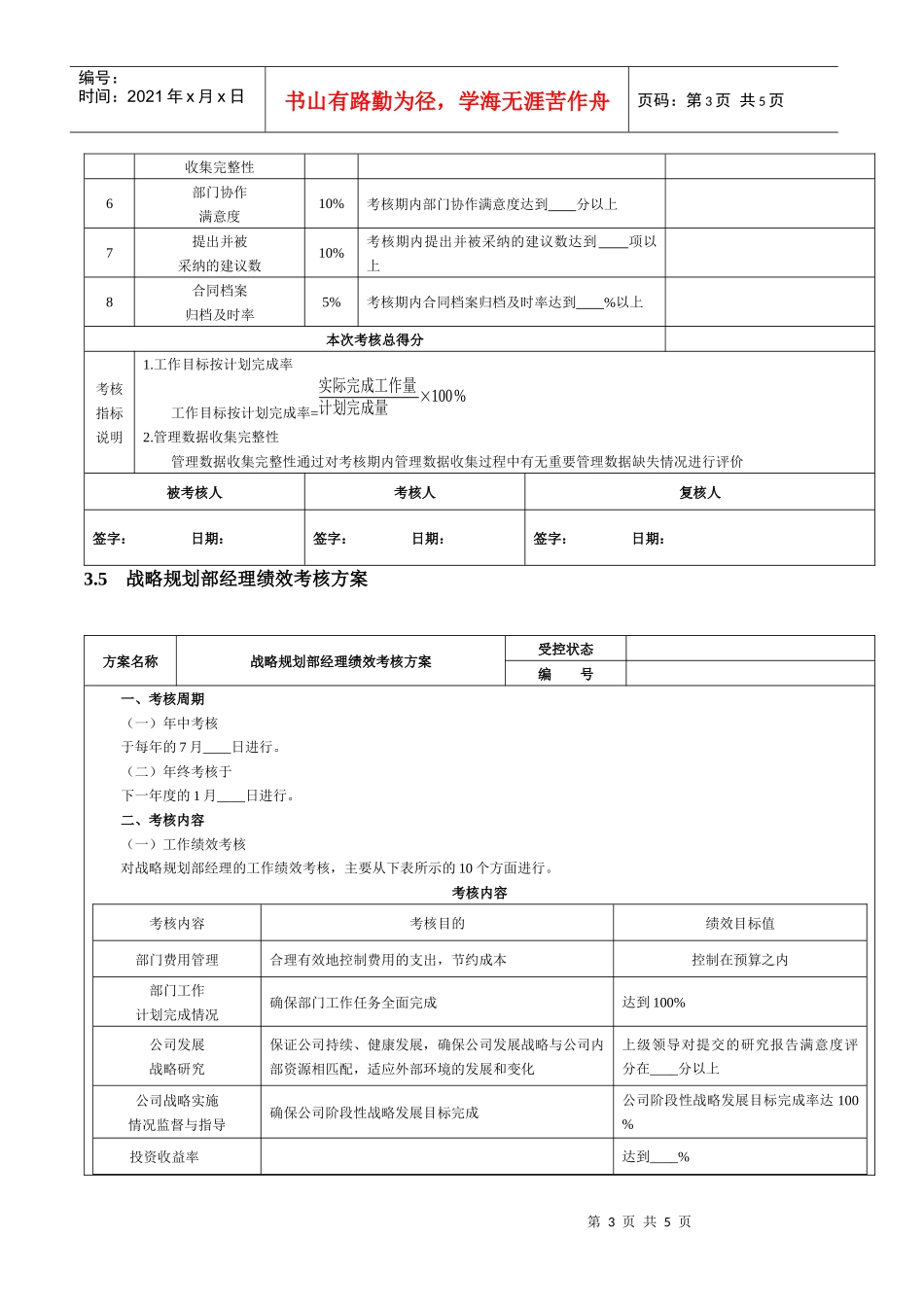 战略管理人员绩效考核_第3页