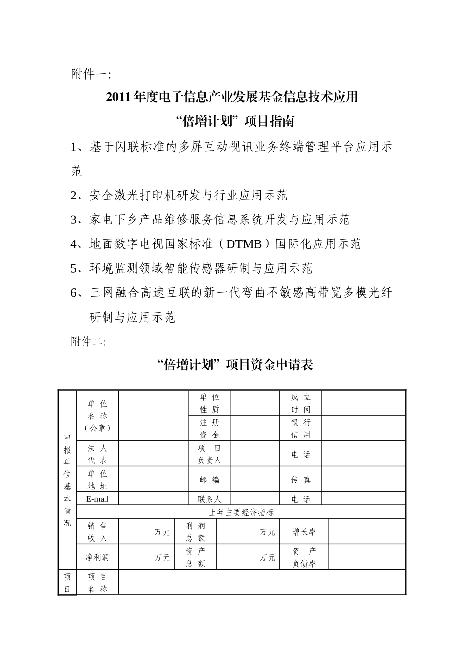 电子信息产业发展基金信息技术应用计划项目_第1页