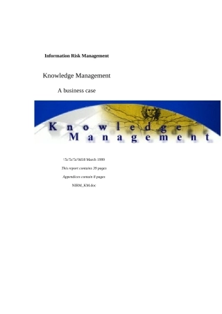 知识管理综合概述(英文版)