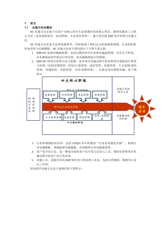 用友ERP项目实施方法论V6