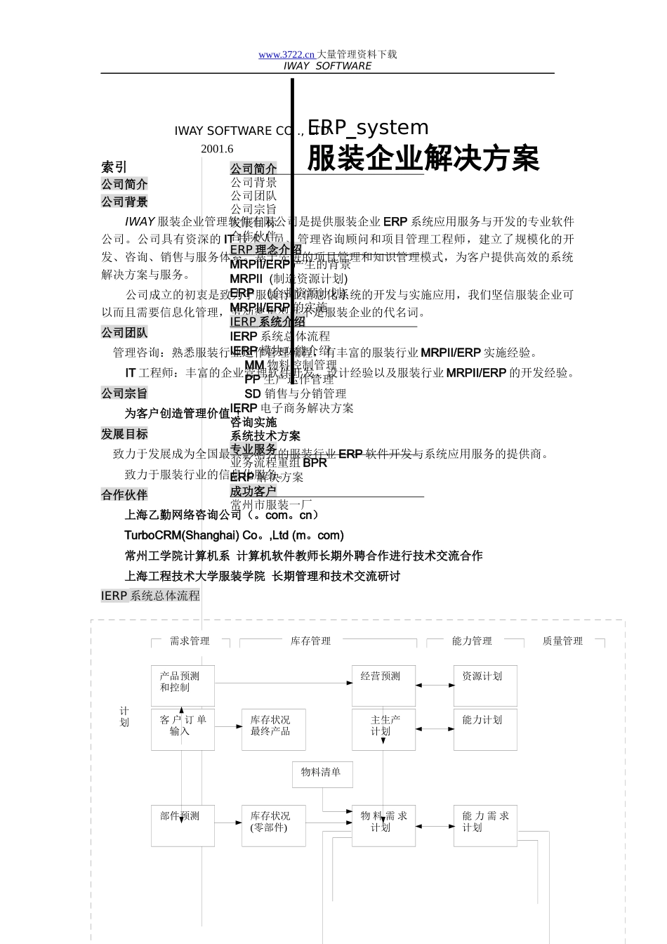 服装企业ERP系统信息化管理方案(doc 14)_第1页