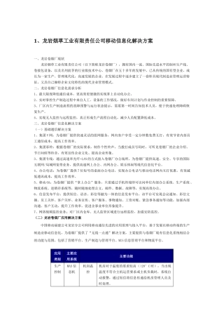 龙岩市移动信息化解决方案研讨