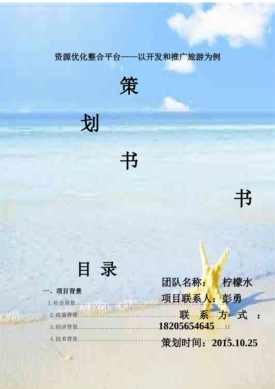 巢湖学院首届电子商务大赛策划书_第1页